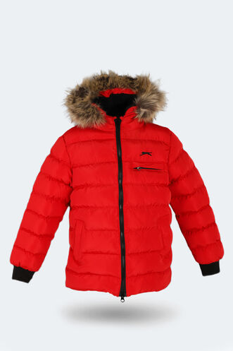 Slazenger CALISTO NEW Children's Jacket & Coat Red - Thumbnail