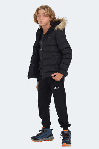 Slazenger CALISTO Unisex Kids Coat & Jacket Black - Thumbnail