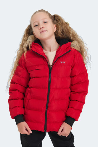 Slazenger CALISTO Unisex Kids Coat & Jacket Red - Thumbnail