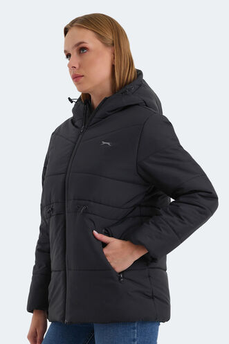 Slazenger CALLU Women's Coat & Jacket Black - Thumbnail