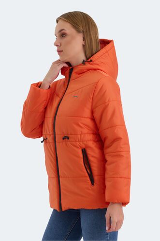 Slazenger CALLU Women's Coat & Jacket Orange - Thumbnail