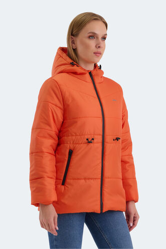 Slazenger CALLU Women's Coat & Jacket Orange - Thumbnail