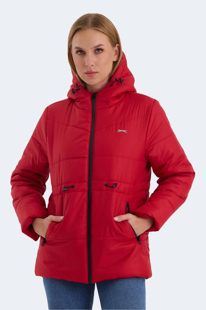 Slazenger CALLU Women's Coat & Jacket Red