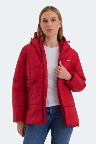 Slazenger CALLU Women's Coat & Jacket Red - Thumbnail