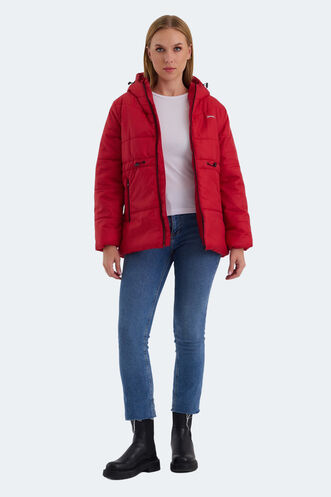 Slazenger CALLU Women's Coat & Jacket Red - Thumbnail