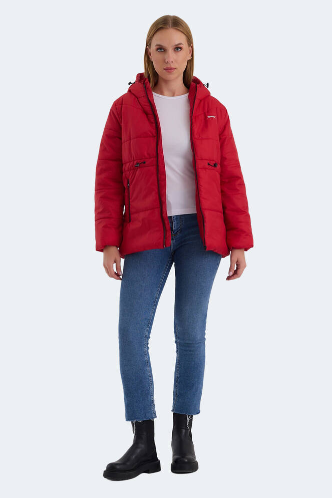 Slazenger CALLU Women's Coat & Jacket Red