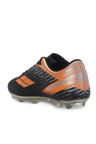 Slazenger CAMBLY Boys' Football Shoes Black - Orange - Thumbnail