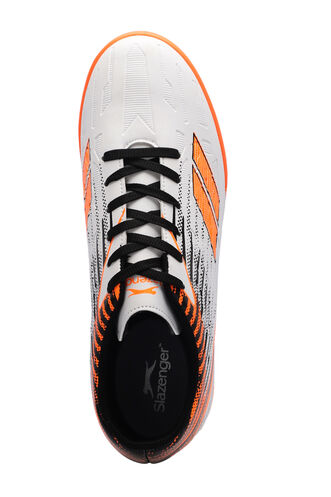 Slazenger CAMBLY Boys' Football Shoes White - Orange - Thumbnail