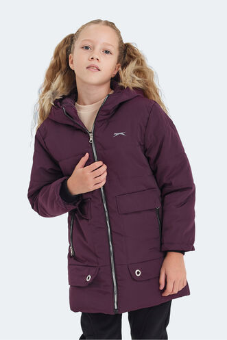 Slazenger CAMELIA Girls' Coat & Jacket Purple - Thumbnail