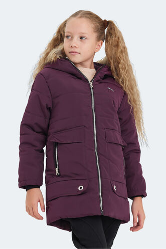 Slazenger CAMELIA Girls' Coat & Jacket Purple - Thumbnail