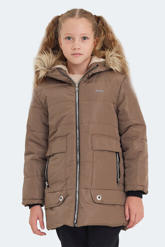 Slazenger CAMELIA Unisex Kids Coat & Jacket Beige - Thumbnail