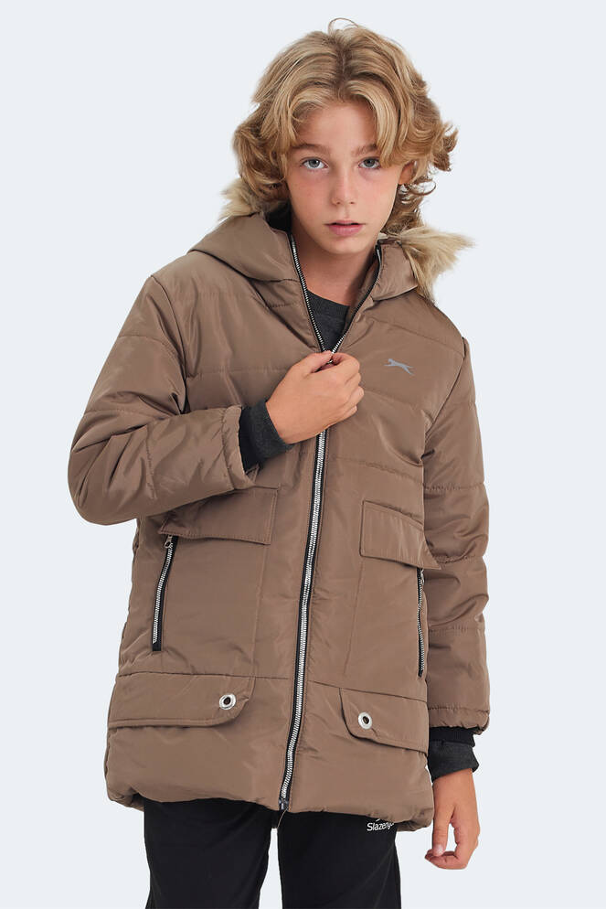 Slazenger CAMELIA Unisex Kids Coat & Jacket Beige