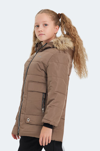 Slazenger CAMELIA Unisex Kids Coat & Jacket Beige - Thumbnail