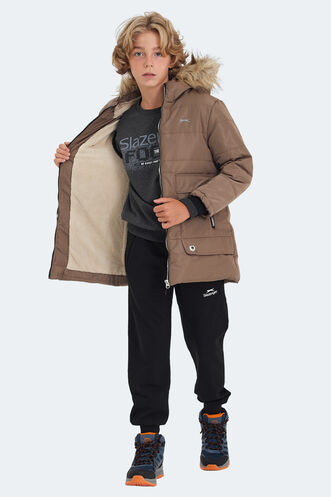 Slazenger CAMELIA Unisex Kids Coat & Jacket Beige - Thumbnail