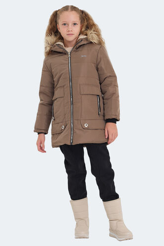 Slazenger CAMELIA Unisex Kids Coat & Jacket Beige - Thumbnail