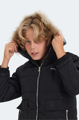 Slazenger CAMELIA Unisex Kids Coat & Jacket Black - Thumbnail