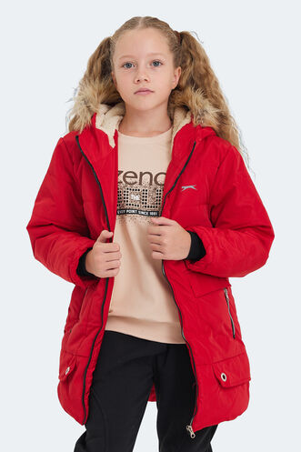 Slazenger CAMELIA Unisex Kids Coat & Jacket Red - Thumbnail