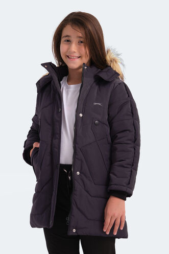 Slazenger CAMRON Girls' Coat & Jacket Purple - Thumbnail