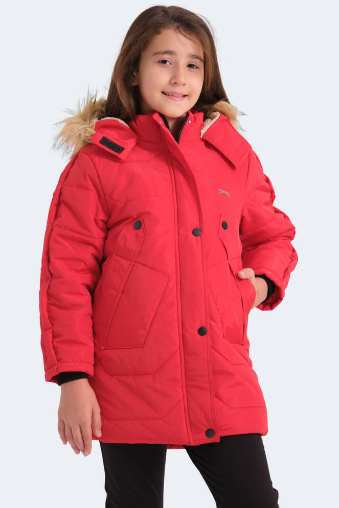 Slazenger CAMRON Girls' Coat & Jacket Red