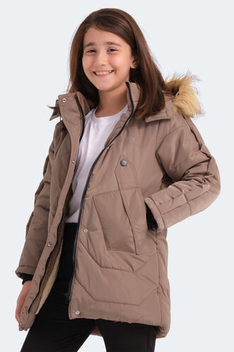 Slazenger - Slazenger CAMRON Unisex Kids Coat & Jacket Beige