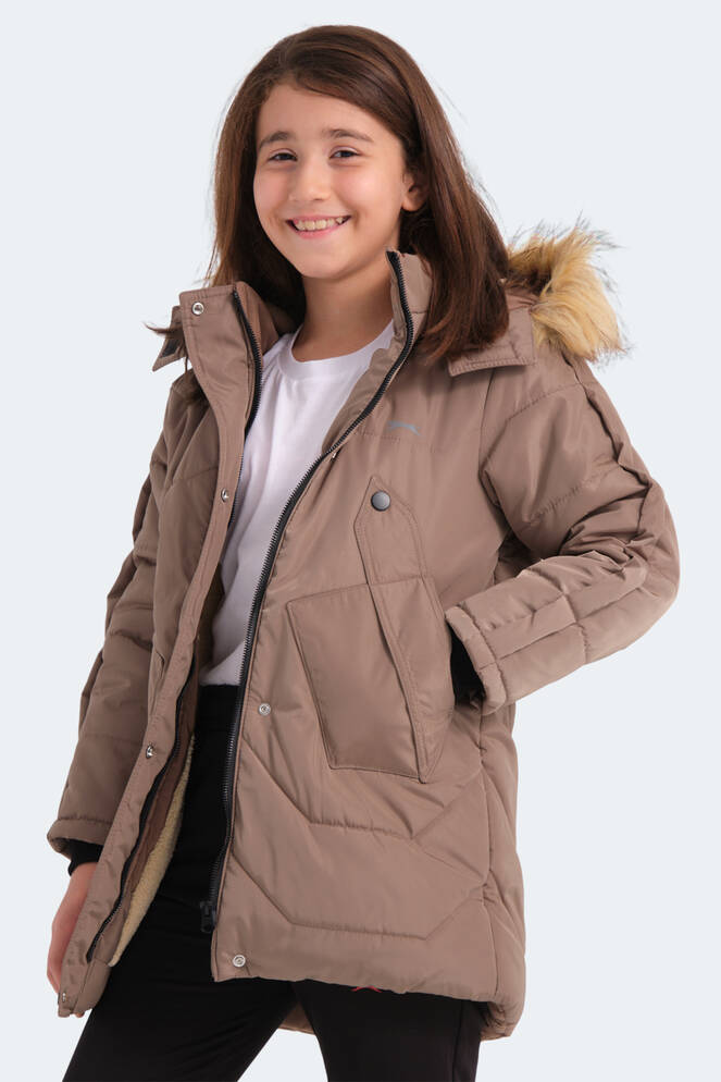 Slazenger CAMRON Unisex Kids Coat & Jacket Beige