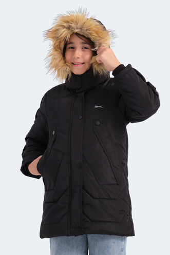 Slazenger CAMRON Unisex Kids Coat & Jacket Black - Thumbnail