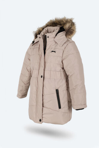 Slazenger CANDY NEW Girls' Children's Coat & Jacket Beige - Thumbnail