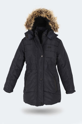 Slazenger CANDY NEW Girls' Children's Coat & Jacket Navy - Thumbnail