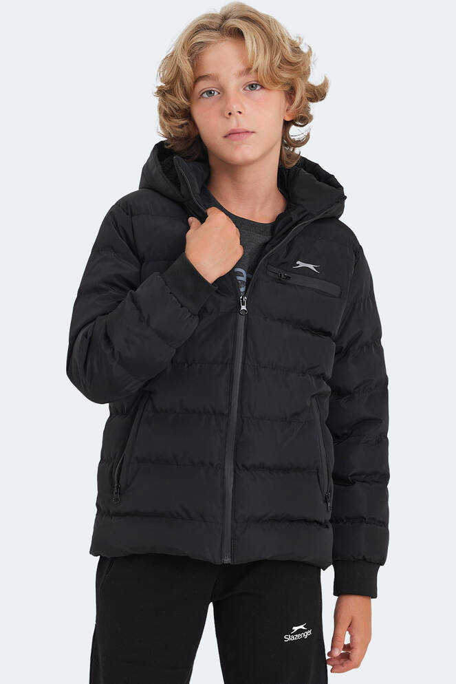 Slazenger CAPTAIN Unisex Kids Coat & Jacket Black