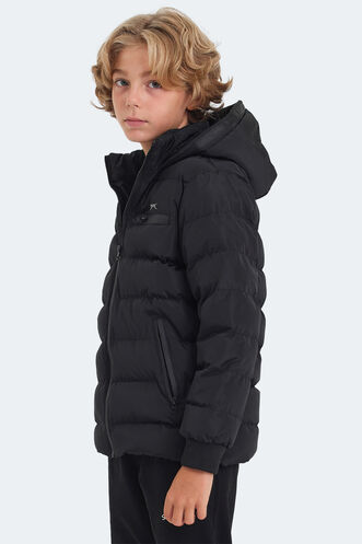 Slazenger CAPTAIN Unisex Kids Coat & Jacket Black - Thumbnail