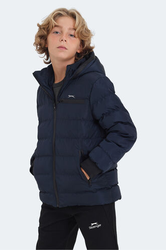 Slazenger CAPTAIN Unisex Kids Coat & Jacket Navy - Thumbnail