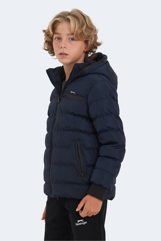 Slazenger CAPTAIN Unisex Kids Coat & Jacket Navy