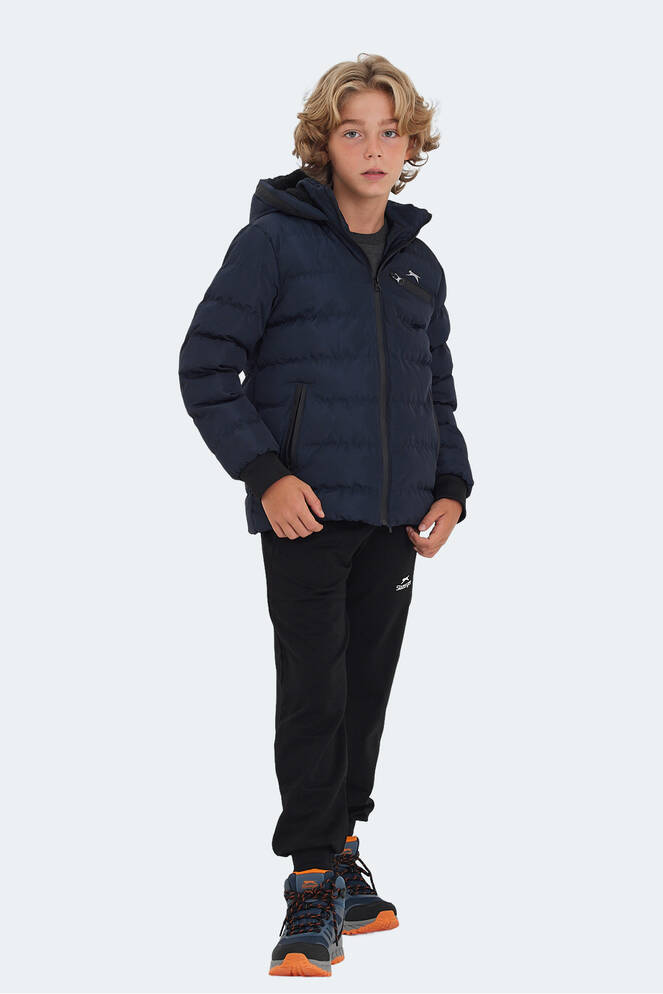 Slazenger CAPTAIN Unisex Kids Coat & Jacket Navy