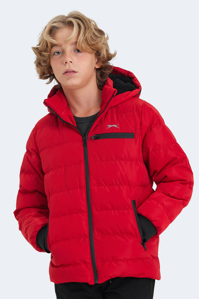 Slazenger CAPTAIN Unisex Kids Coat & Jacket Red