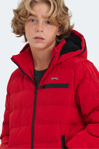 Slazenger CAPTAIN Unisex Kids Coat & Jacket Red - Thumbnail