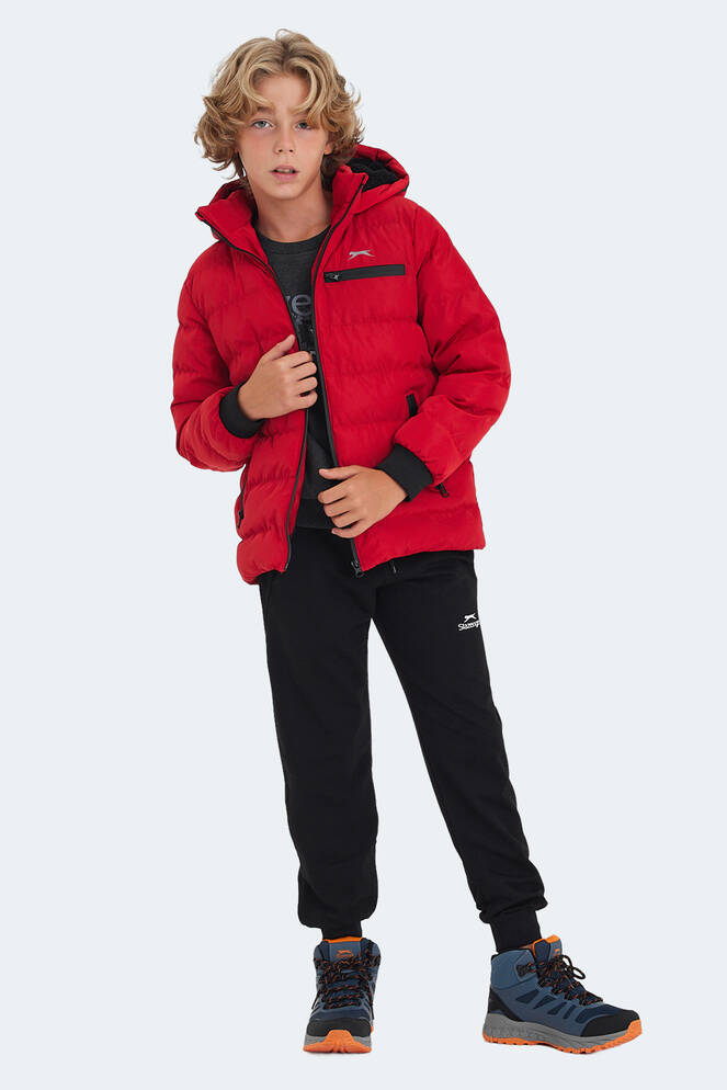 Slazenger CAPTAIN Unisex Kids Coat & Jacket Red