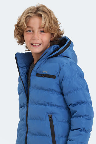 Slazenger CAPTAIN Unisex Kids Coat & Jacket Royal Blue - Thumbnail