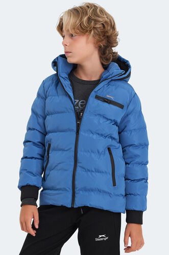 Slazenger CAPTAIN Unisex Kids Coat & Jacket Royal Blue - Thumbnail