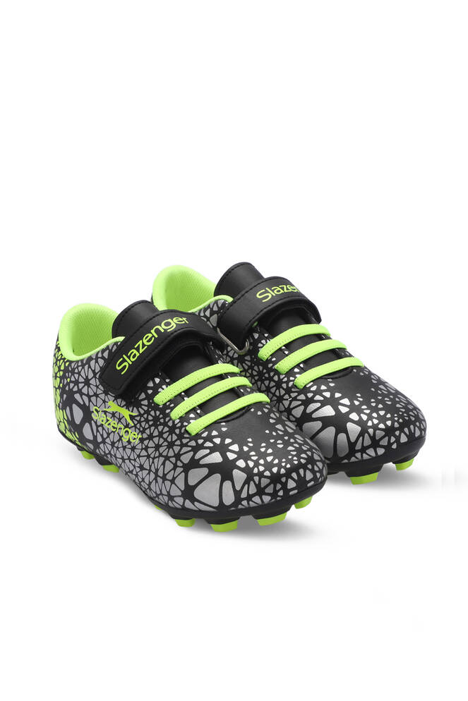 Slazenger CRYSTAL Unisex Kids Football Shoes Black - Green