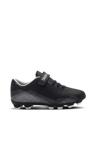 Slazenger CULTURAL Unisex Kids Football Shoes Black - Gray - Thumbnail