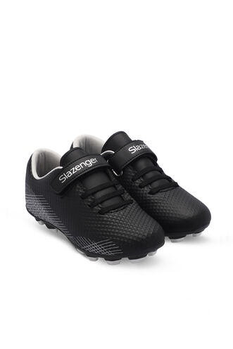 Slazenger CULTURAL Unisex Kids Football Shoes Black - Gray - Thumbnail