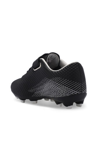 Slazenger CULTURAL Unisex Kids Football Shoes Black - Gray - Thumbnail