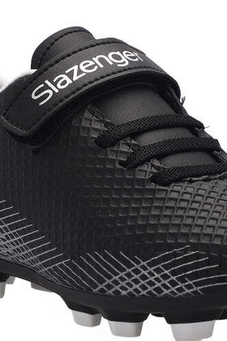 Slazenger CULTURAL Unisex Kids Football Shoes Black - Gray - Thumbnail