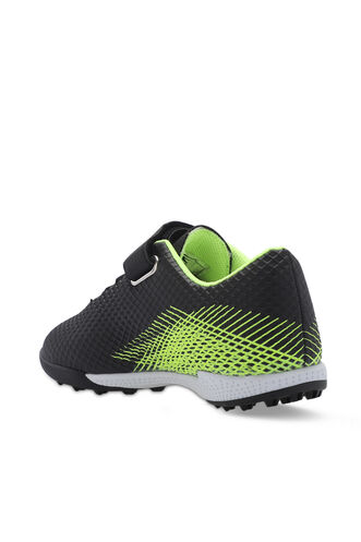 Slazenger CULTURAL Unisex Kids Football Shoes Black - Green - Thumbnail