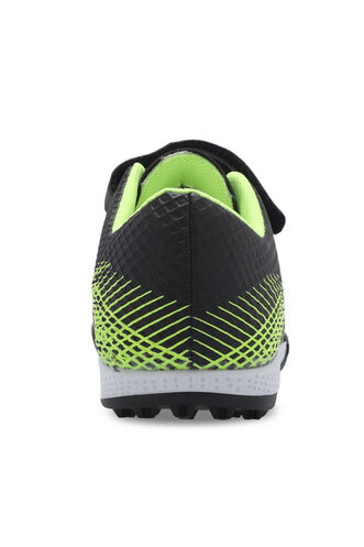 Slazenger CULTURAL Unisex Kids Football Shoes Black - Green - Thumbnail