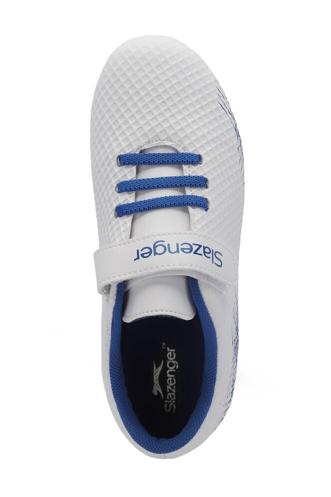 Slazenger CULTURAL Unisex Kids Football Shoes White - Royal Blue