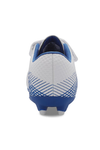 Slazenger CULTURAL Unisex Kids Football Shoes White - Royal Blue - Thumbnail