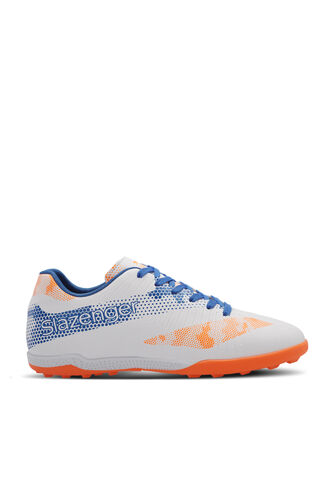 Slazenger - Slazenger CYPRUS Boys' Football Shoes White - Royal Blue