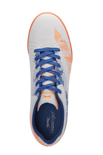 Slazenger CYPRUS Boys' Football Shoes White - Royal Blue - Thumbnail