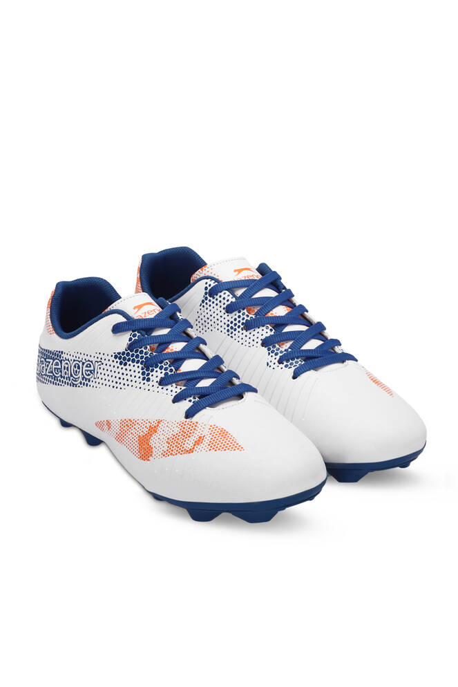 Slazenger CYPRUS KRP Boys' Football Shoes White - Royal Blue